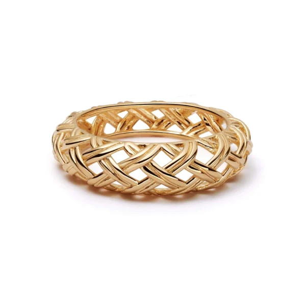 Shrimps Woven Dome Ring